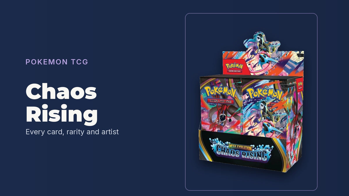 Pokémon TCG Chaos Rising card list, TCGGuy set guide banner