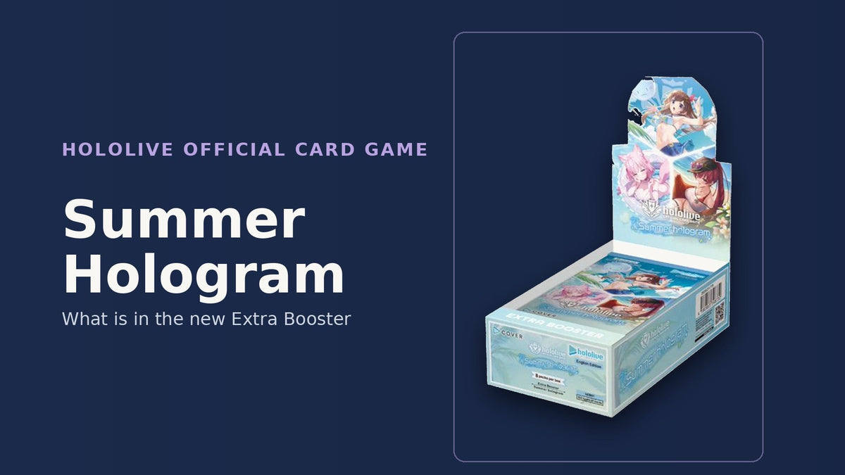 hololive OFFICIAL CARD GAME Summer hologram Extra Booster box banner