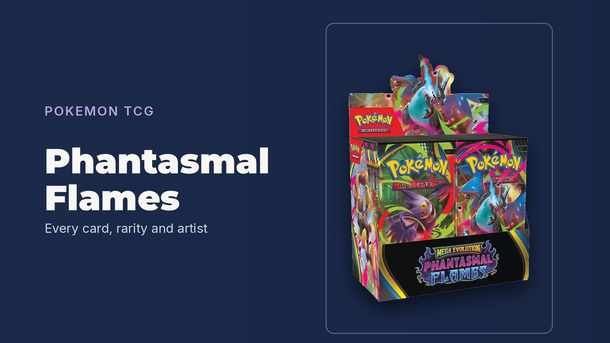 Pokémon TCG Phantasmal Flames card list, TCGGuy set guide banner