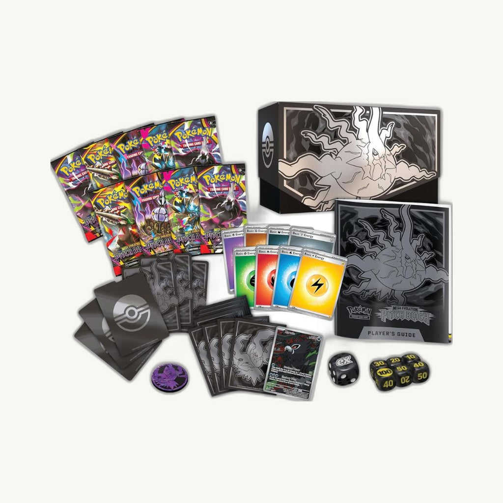 Pokémon TCG: Mega Evolution - Pitch Black Elite Trainer Box - back view