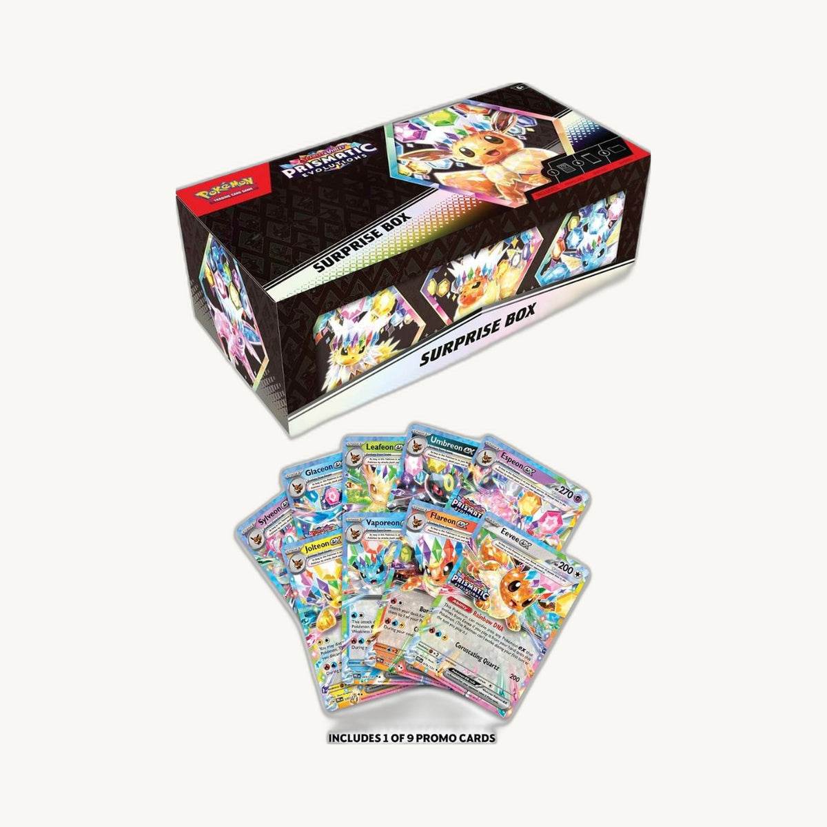 Pokémon TCG: Scarlet & Violet - Prismatic Evolutions Surprise Box - front sealed view