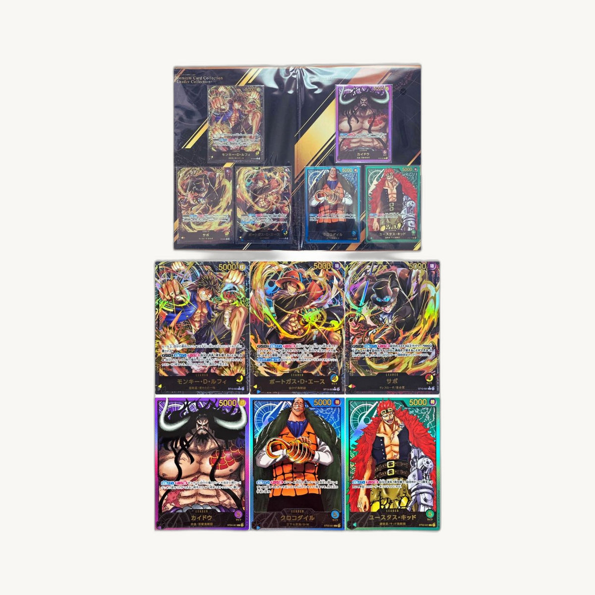 One Piece Card Game: Premium Card Collection - Leader Collection - Japanese - contents