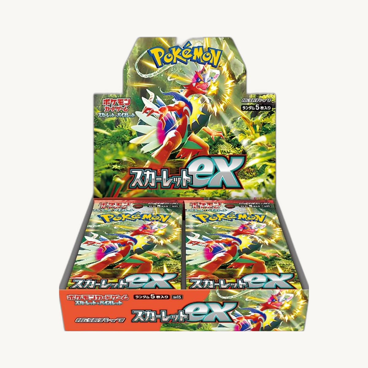 Pokémon TCG: Scarlet ex Booster Box (SV1S) - Japanese - front sealed view