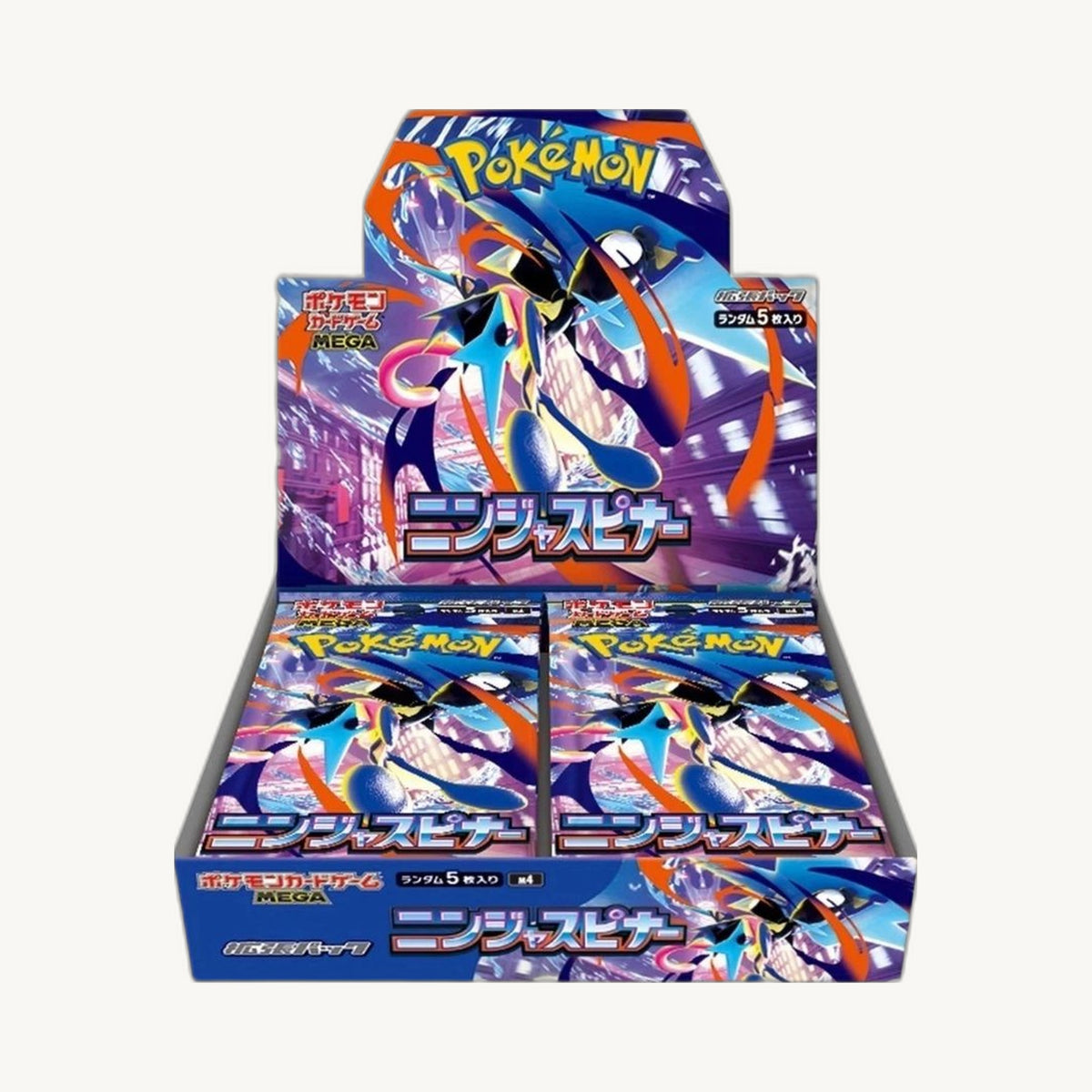 Pokémon TCG: Ninja Spinner Booster Box (M4) - Japanese - front sealed view