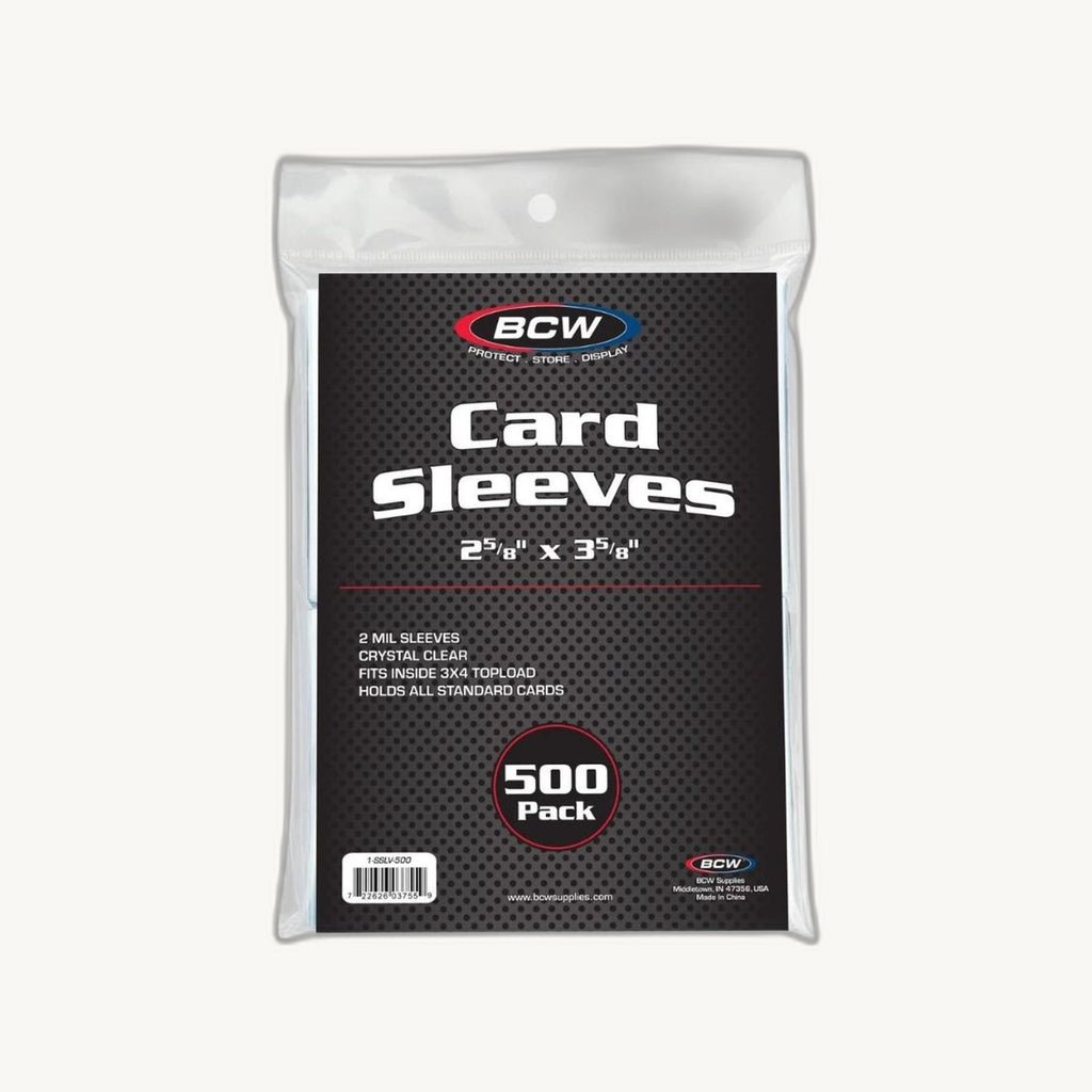 BCW: Standard Clear Sleeves (500ct) - front view