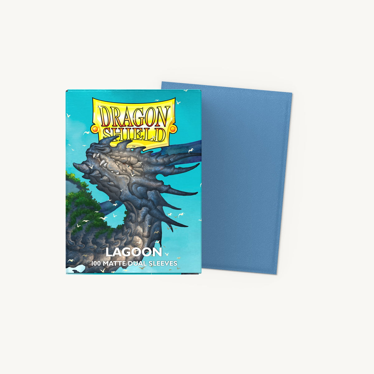 Dragon Shield: Dual Matte Sleeves (100ct) - Lagoon - front view