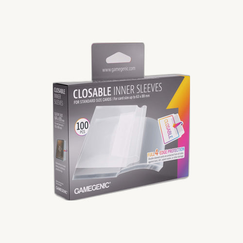 Gamegenic: Closable Inner Sleeves (100ct) - front view