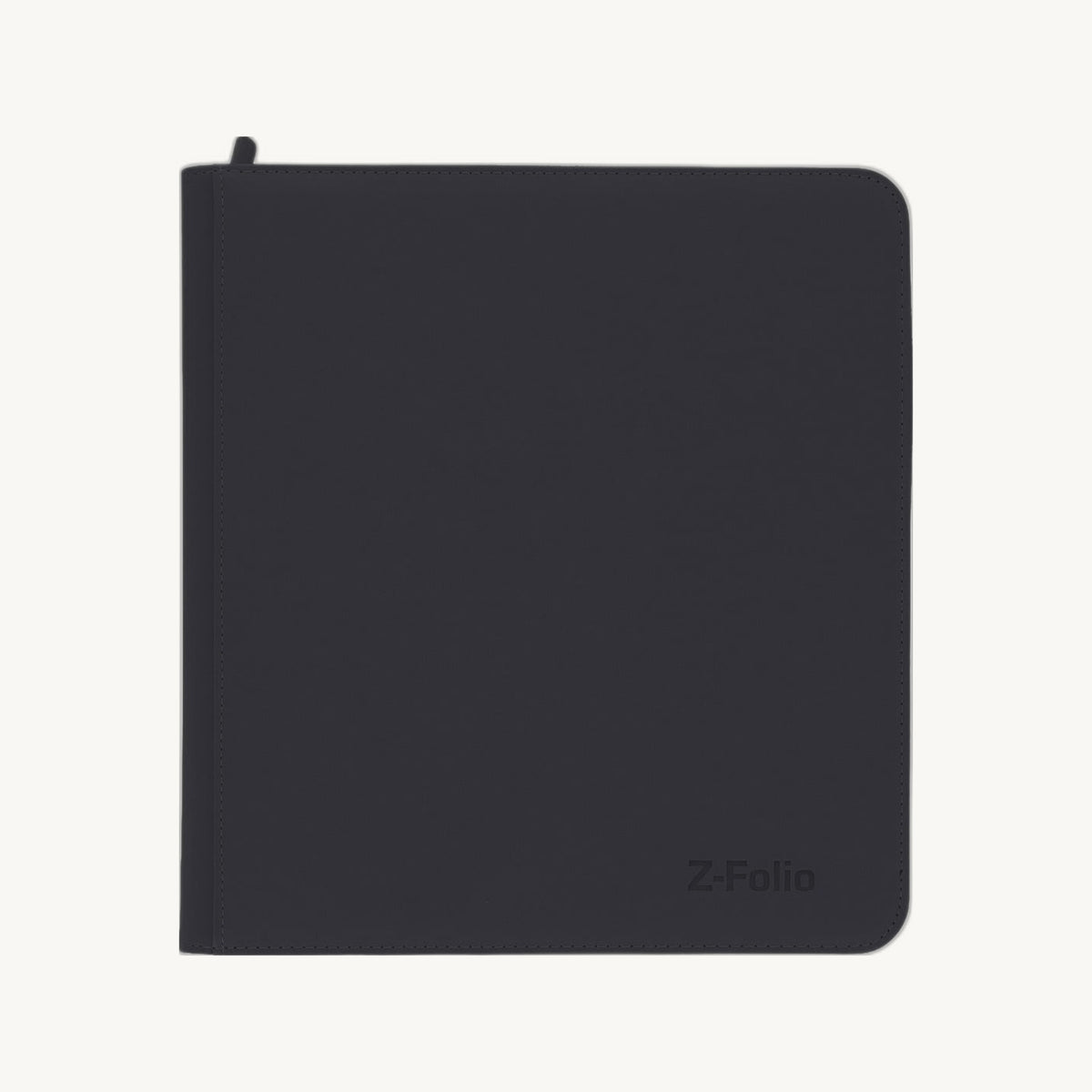 BCW: Zipper Folio 12-Pocket LX Album - Black - front view