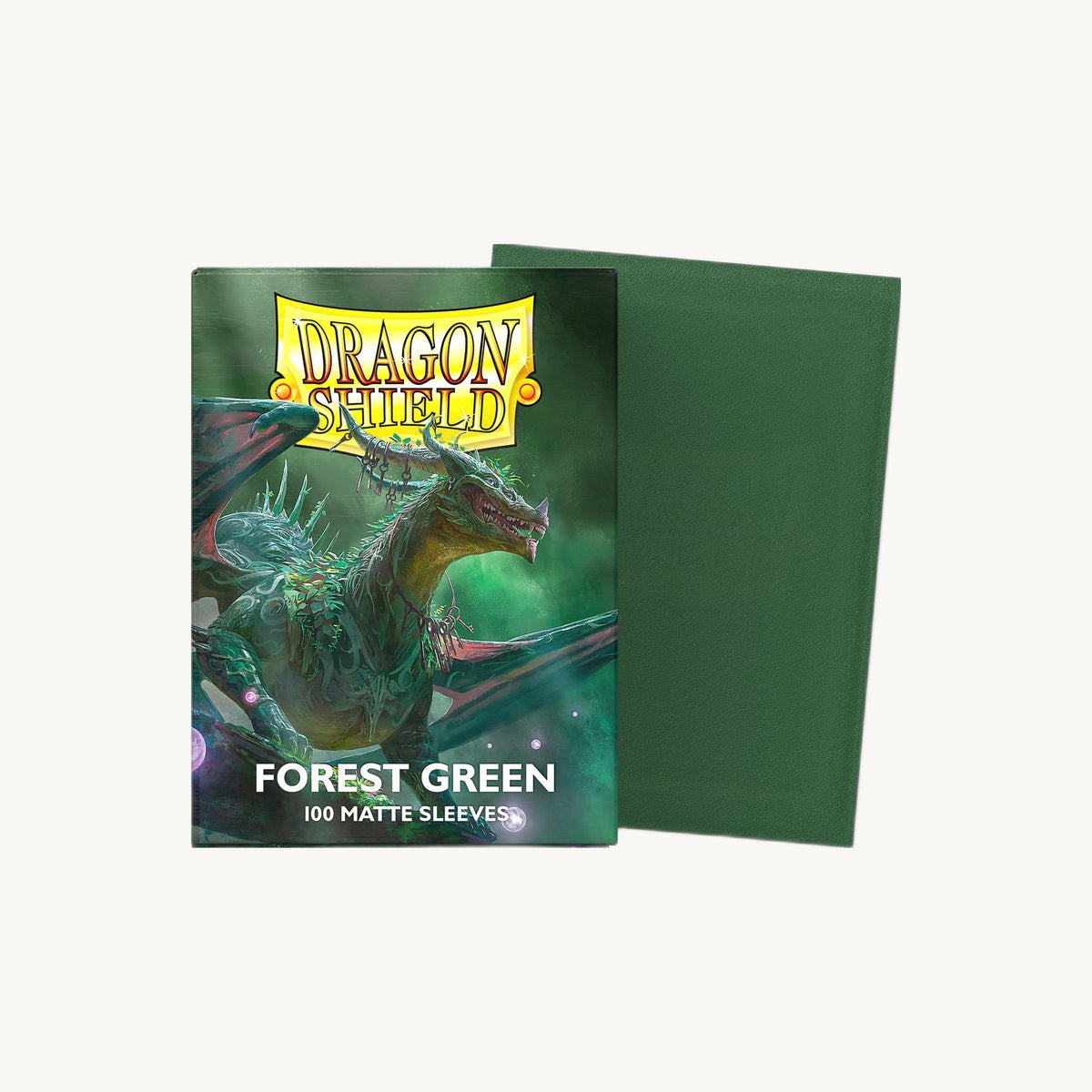 Dragon Shield: Matte Sleeves (100ct) - Forest Green - front view