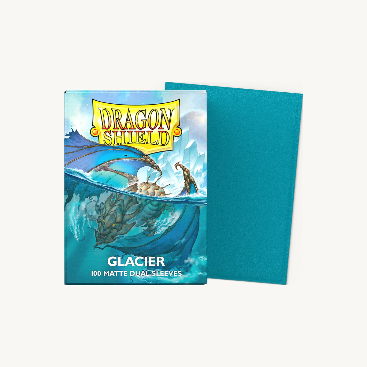 Dragon Shield: Dual Matte Sleeves (100ct) - Glacier - front view