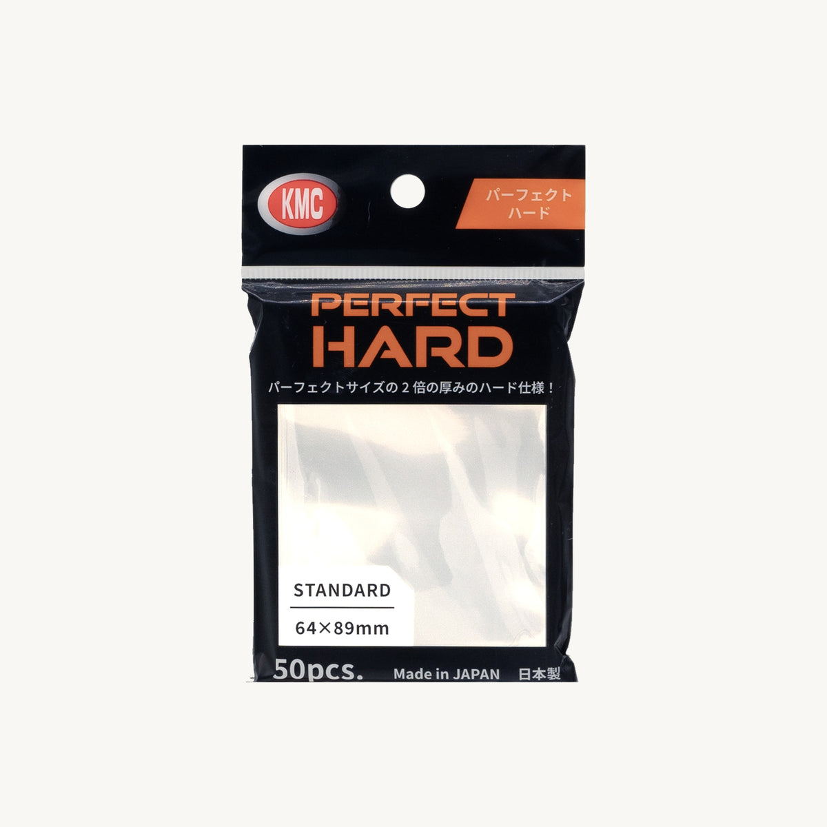 KMC Perfect Size: Perfect Hard Clear Sleeves (50ct) - front view