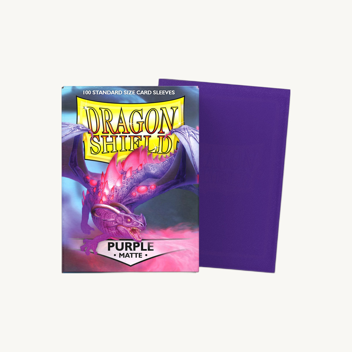 Dragon Shield: Matte Sleeves (100ct) - Purple - front view