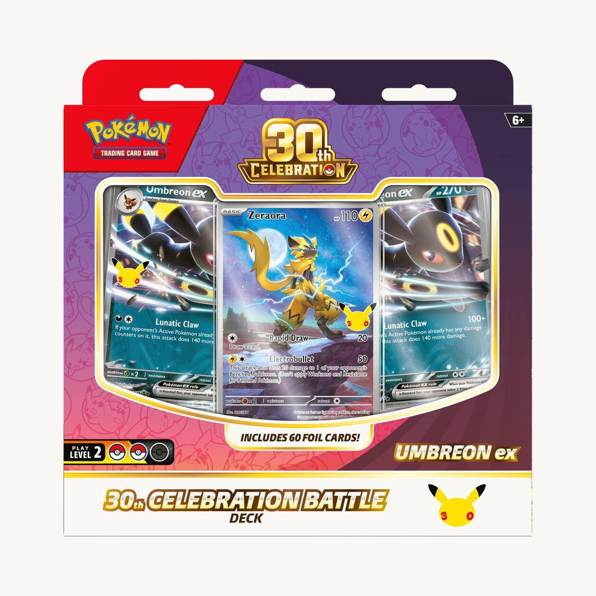 Pokémon TCG: 30th Celebration Battle Deck (Umbreon ex) - front sealed view