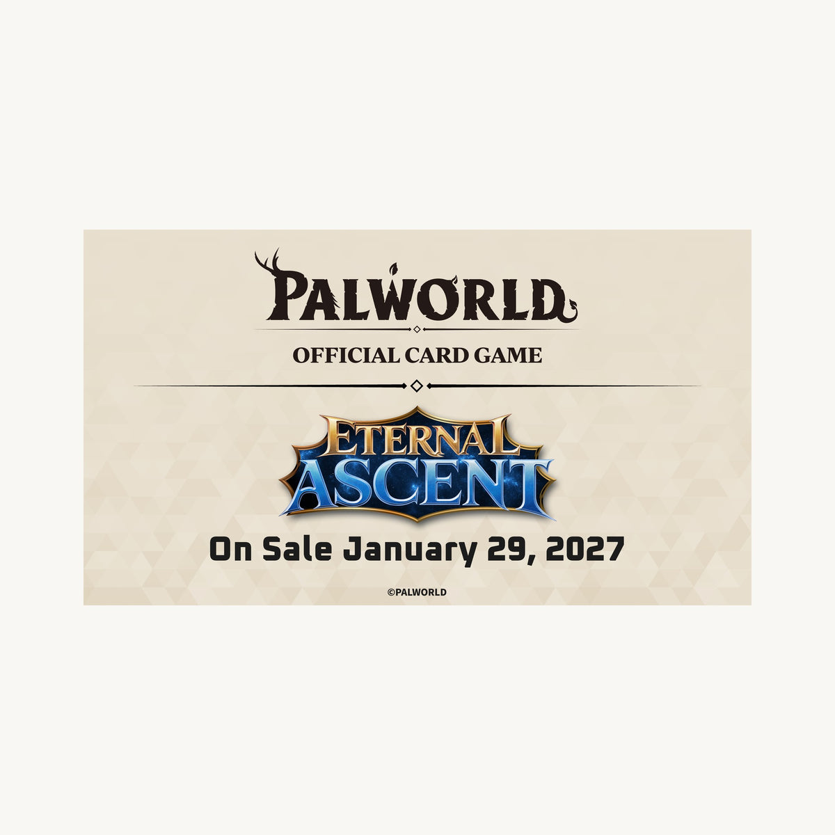 Palworld Official Card Game: Eternal Ascent Booster Box - set logo banner