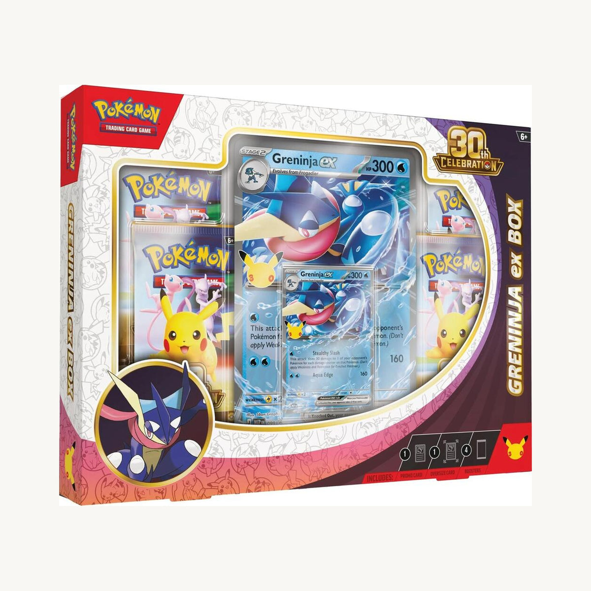 Pokémon TCG: 30th Celebration Greninja ex Box - front sealed view