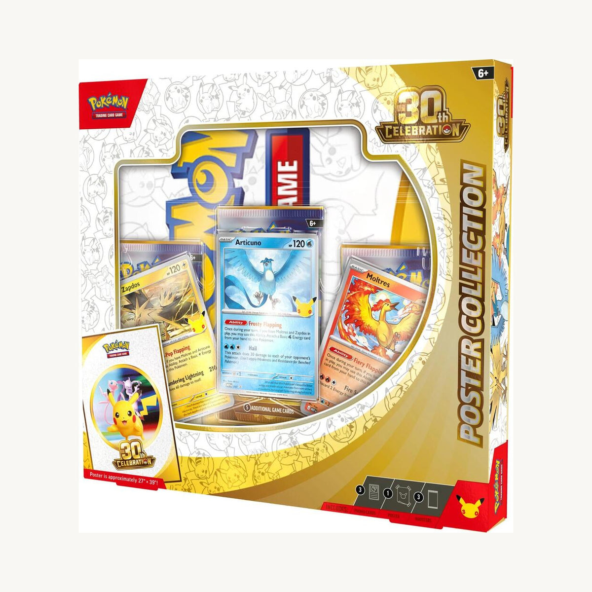 Pokémon TCG: 30th Celebration Poster Collection - front sealed view